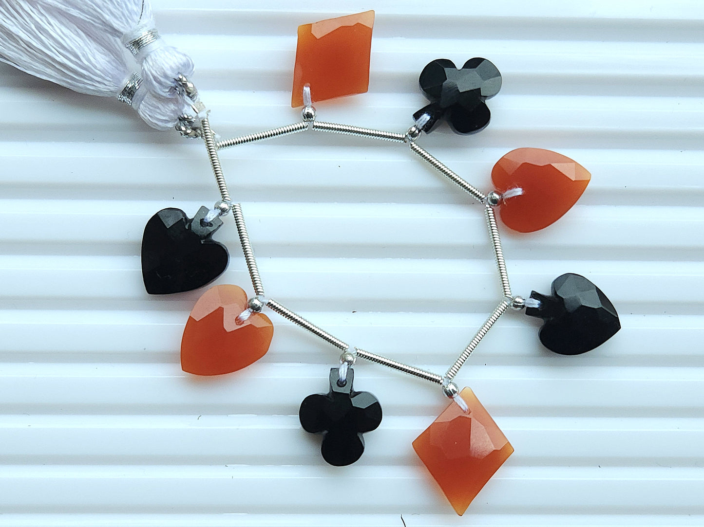 Natural Onyx Cards Suite Faceted Beads | Faceted Briolette