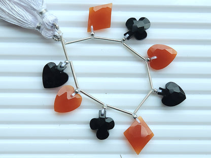 Natural Onyx Cards Suite Faceted Beads | Faceted Briolette