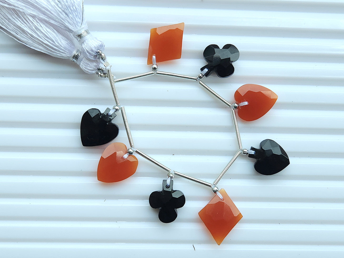 Natural Onyx Cards Suite Faceted Beads | Faceted Briolette