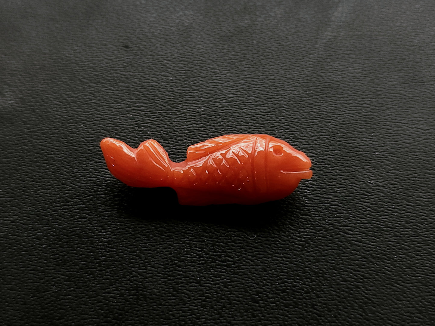 Natural Italian Coral Fish Carvings for Pendants & Charms
