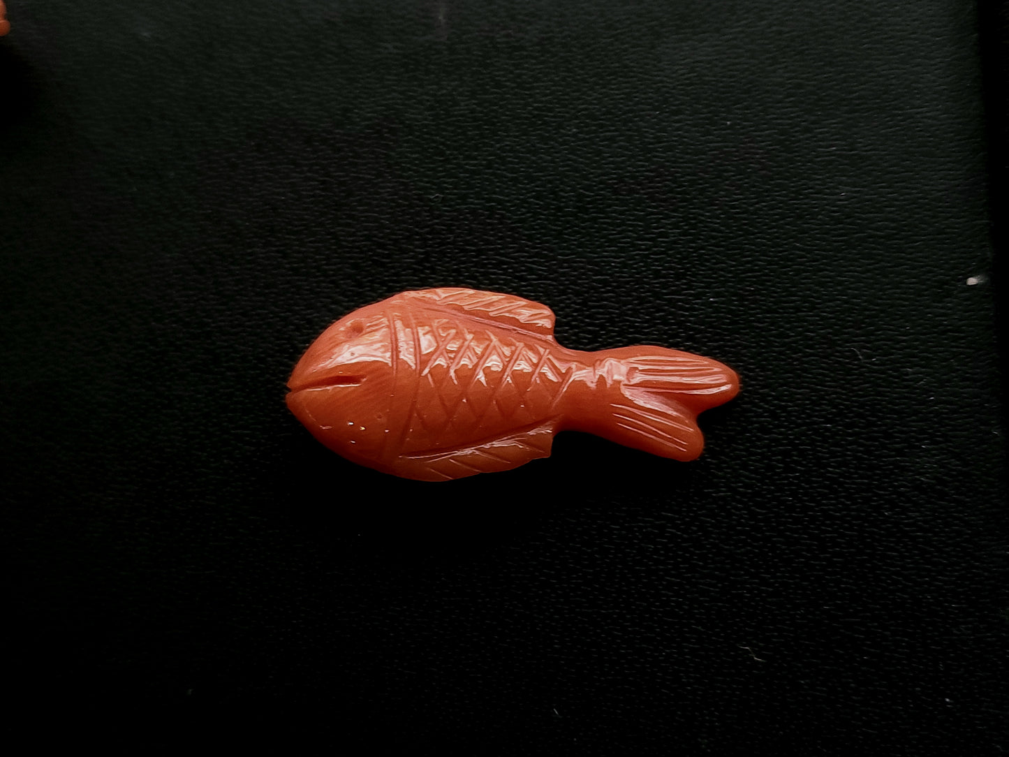 Natural Italian Coral Fish Carvings for Pendants & Charms