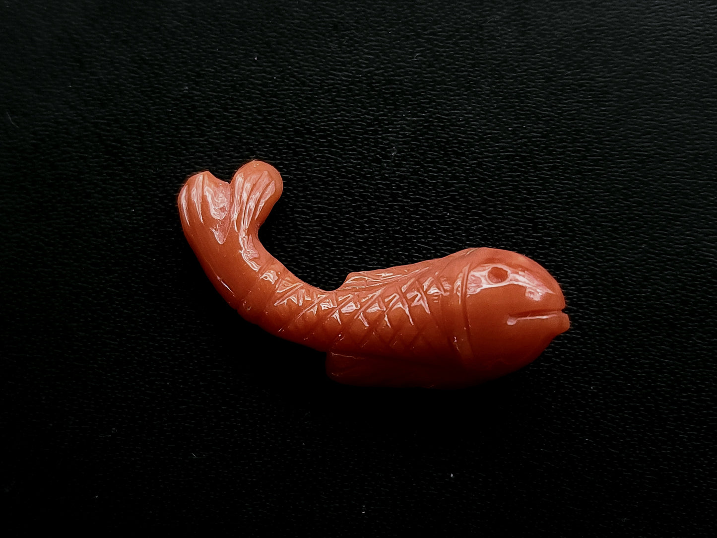 Natural Italian Coral Fish Carvings for Pendants & Charms
