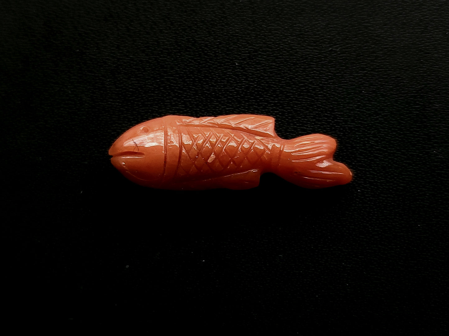 Natural Italian Coral Fish Carvings for Pendants & Charms