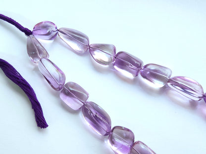 Natural Amethyst Smooth Tumble/Nuggets Shape Beads  Gemstone