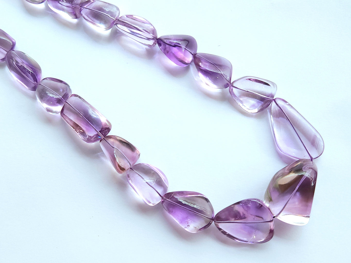 Natural Amethyst Smooth Tumble/Nuggets Shape Beads  Gemstone