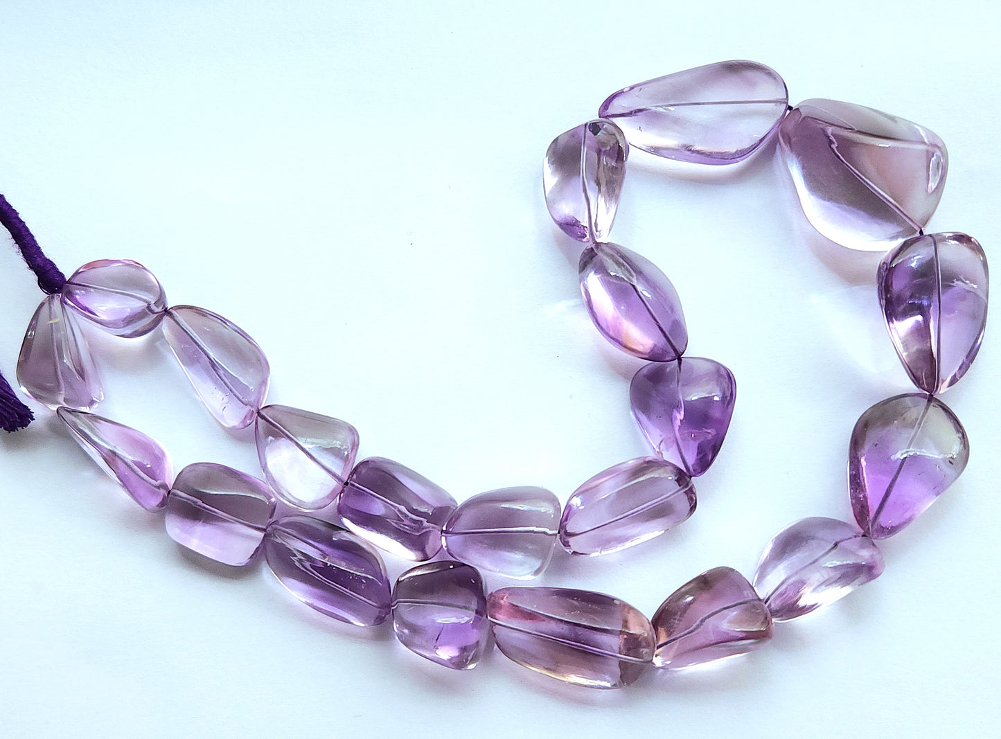 Natural Amethyst Smooth Tumble/Nuggets Shape Beads  Gemstone