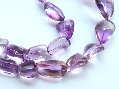 Natural Amethyst Smooth Tumble/Nuggets Shape Beads  Gemstone