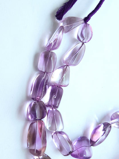 Natural Amethyst Smooth Tumble/Nuggets Shape Beads  Gemstone