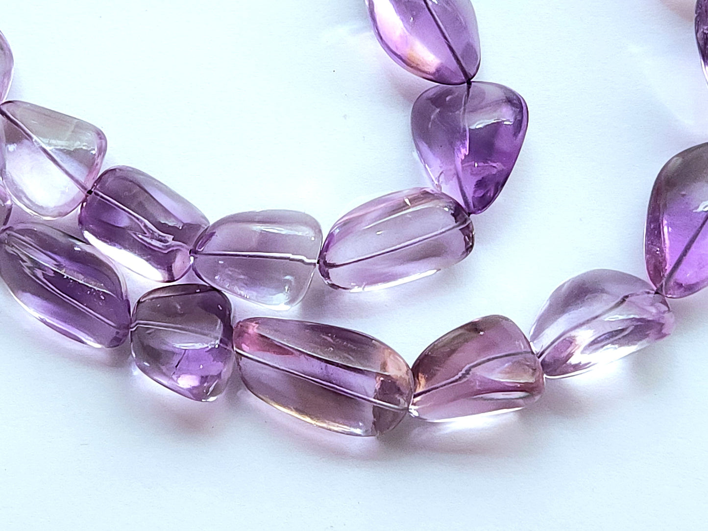 Natural Amethyst Smooth Tumble/Nuggets Shape Beads  Gemstone