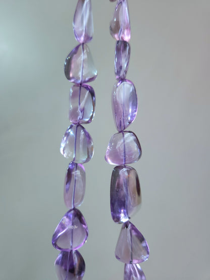 Natural Amethyst Smooth Tumble/Nuggets Shape Beads  Gemstone