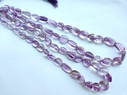 Natural Amethyst Smooth Tumble/Nuggets Shape Beads  Gemstone