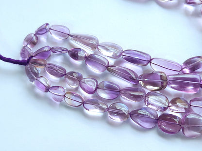 Natural Amethyst Smooth Tumble/Nuggets Shape Beads  Gemstone