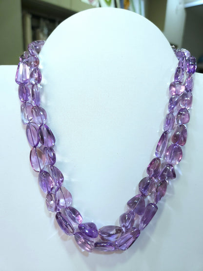Natural Amethyst Smooth Tumble/Nuggets Shape Beads  Gemstone