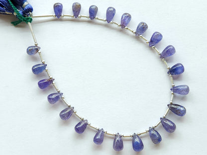 Natural Tanzanite Smooth Drops Beads