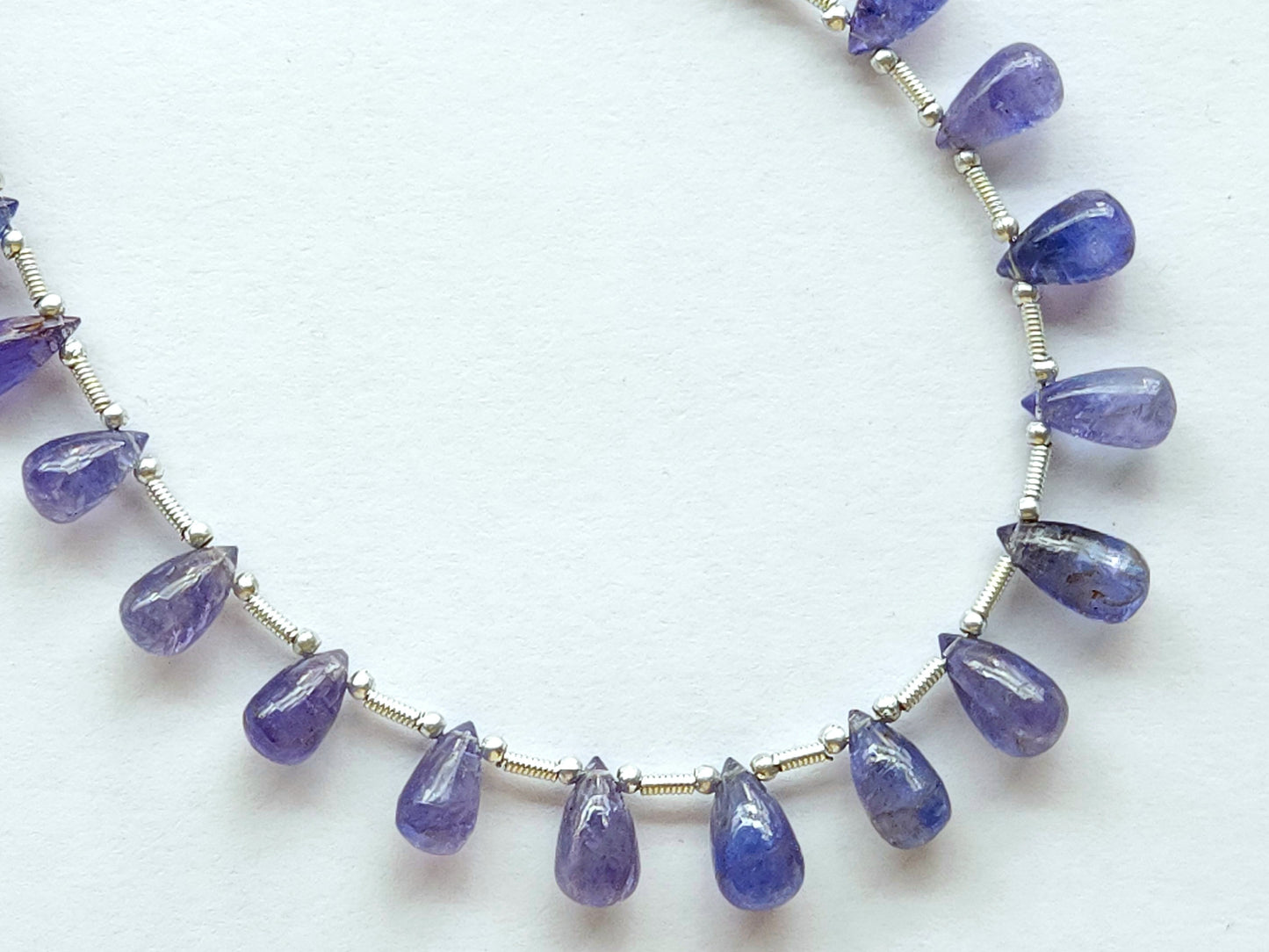 Natural Tanzanite Smooth Drops Beads