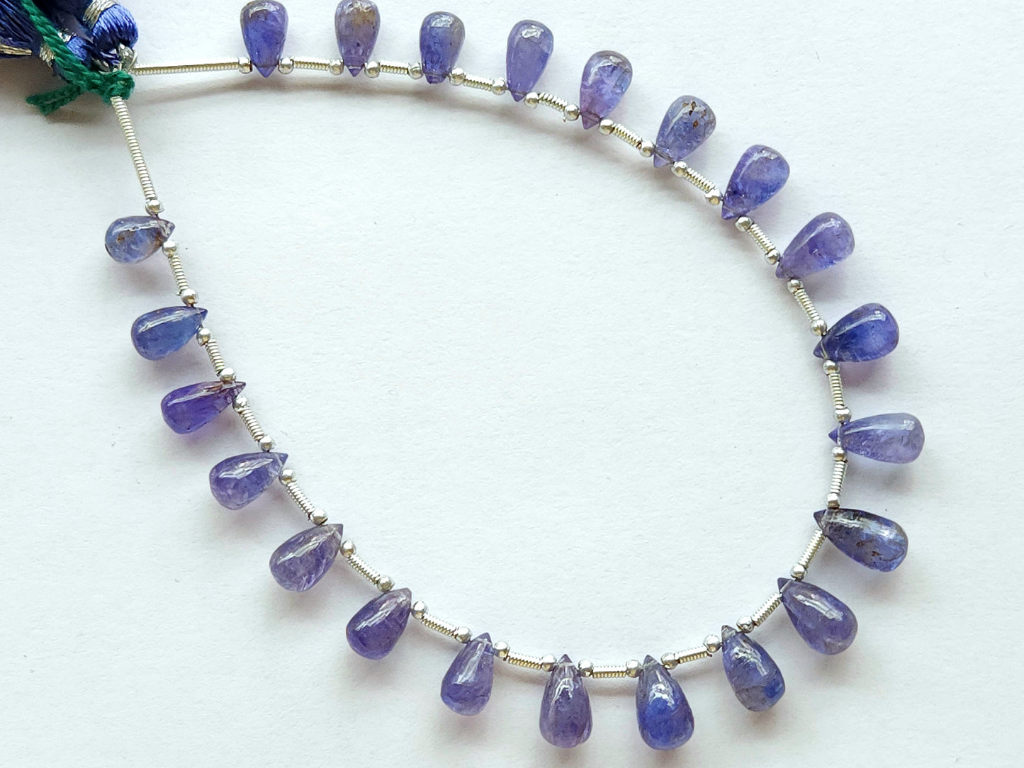 Natural Tanzanite Smooth Drops Beads
