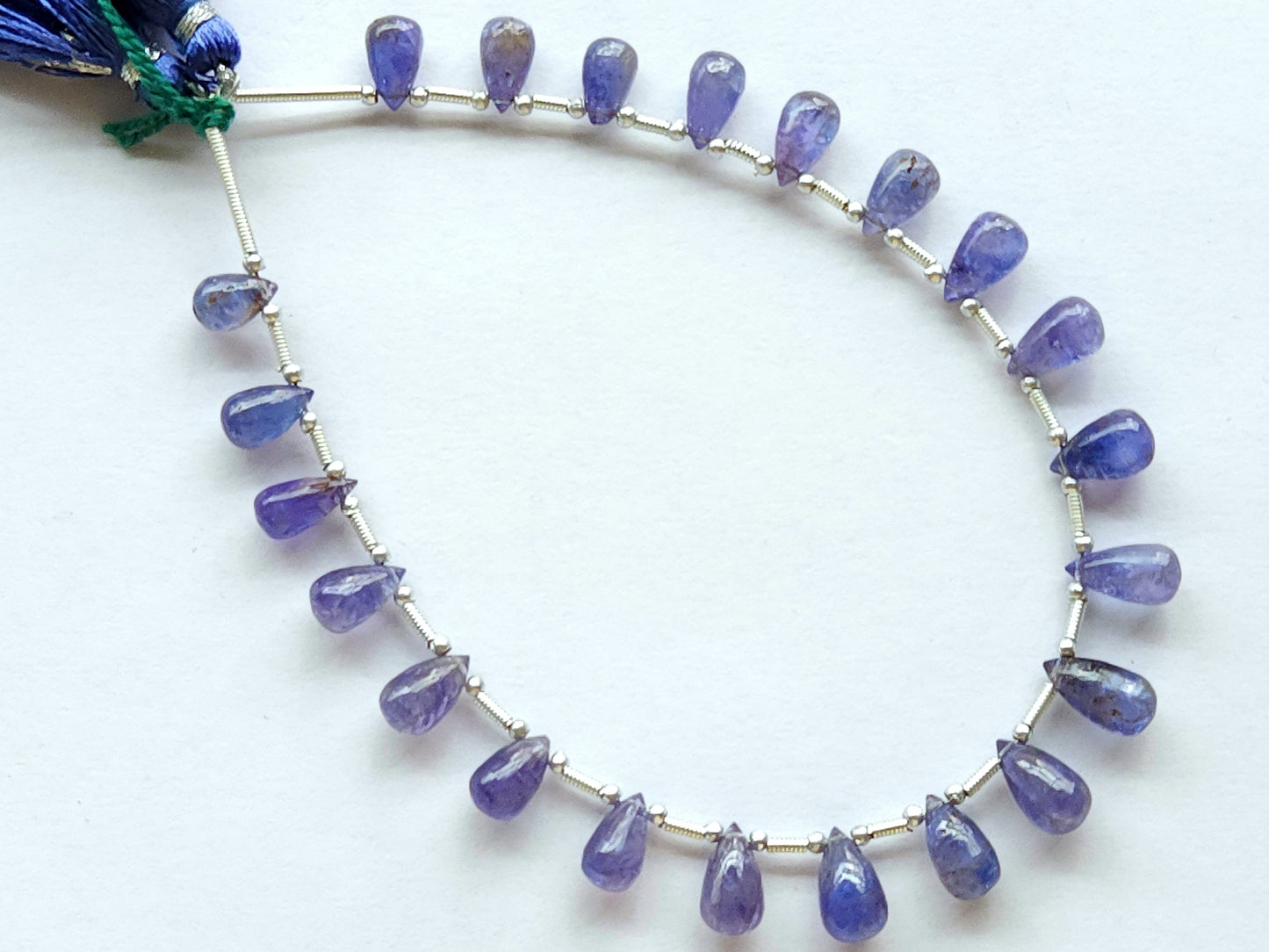 Natural Tanzanite Smooth Drops Beads
