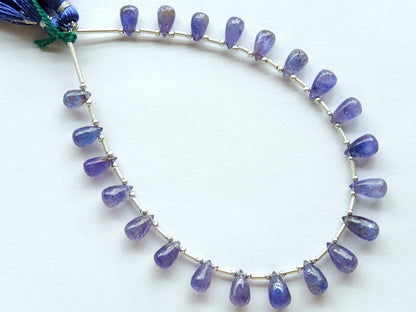 Natural Tanzanite Smooth Drops Beads