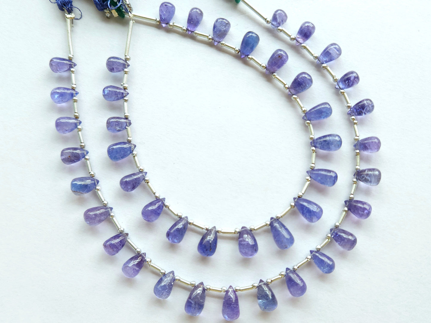 Natural Tanzanite Smooth Drops Beads