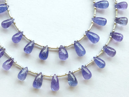 Natural Tanzanite Smooth Drops Beads
