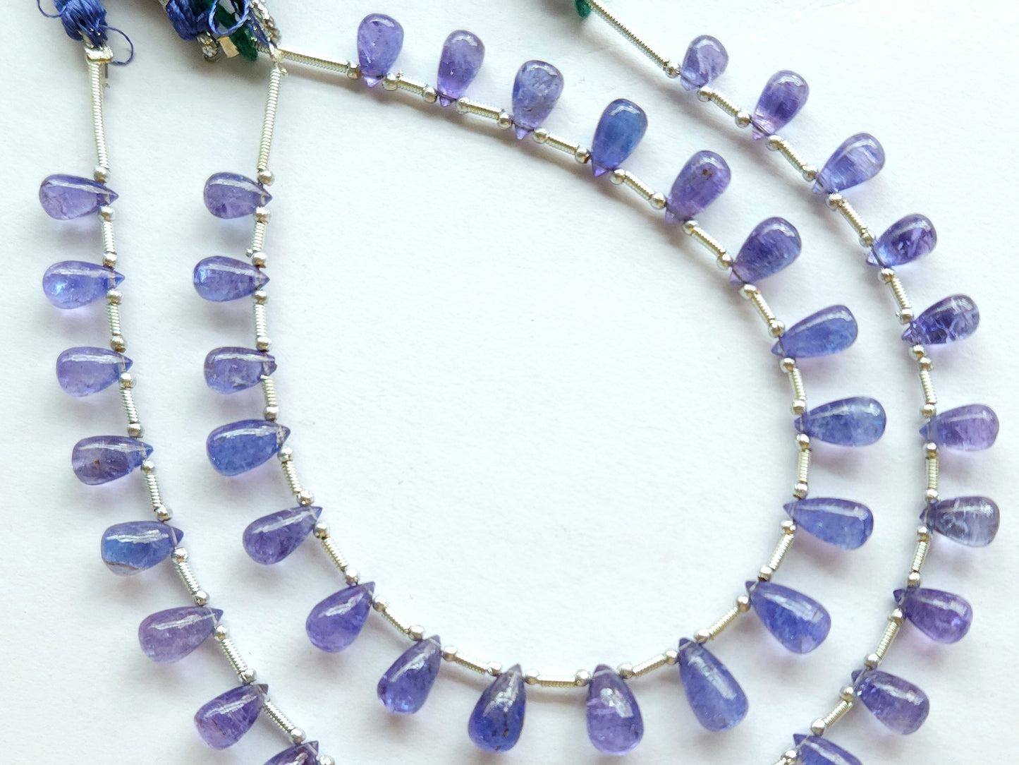 Natural Tanzanite Smooth Drops Beads