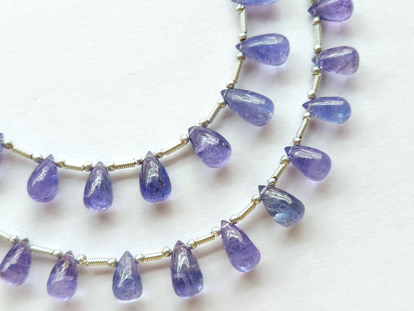 Natural Tanzanite Smooth Drops Beads