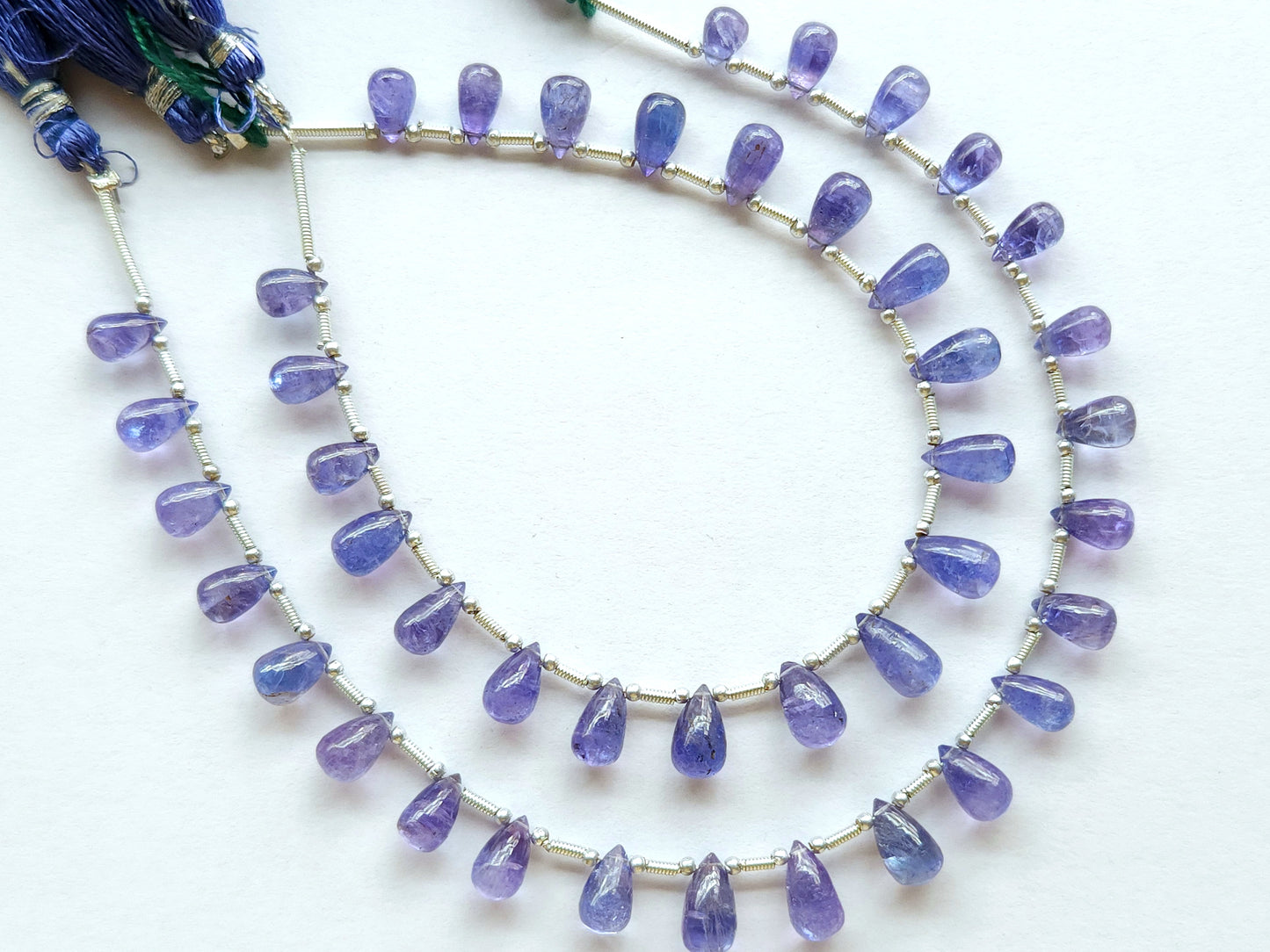 Natural Tanzanite Smooth Drops Beads