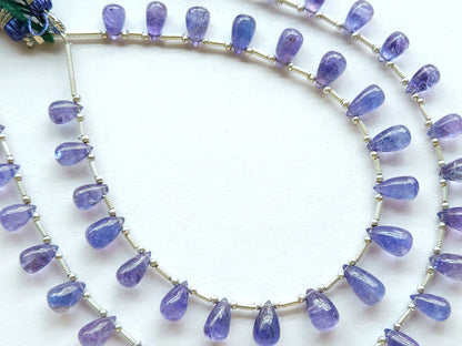 Natural Tanzanite Smooth Drops Beads