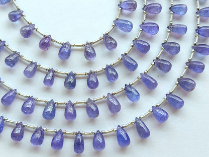 Natural Tanzanite Smooth Drops Beads