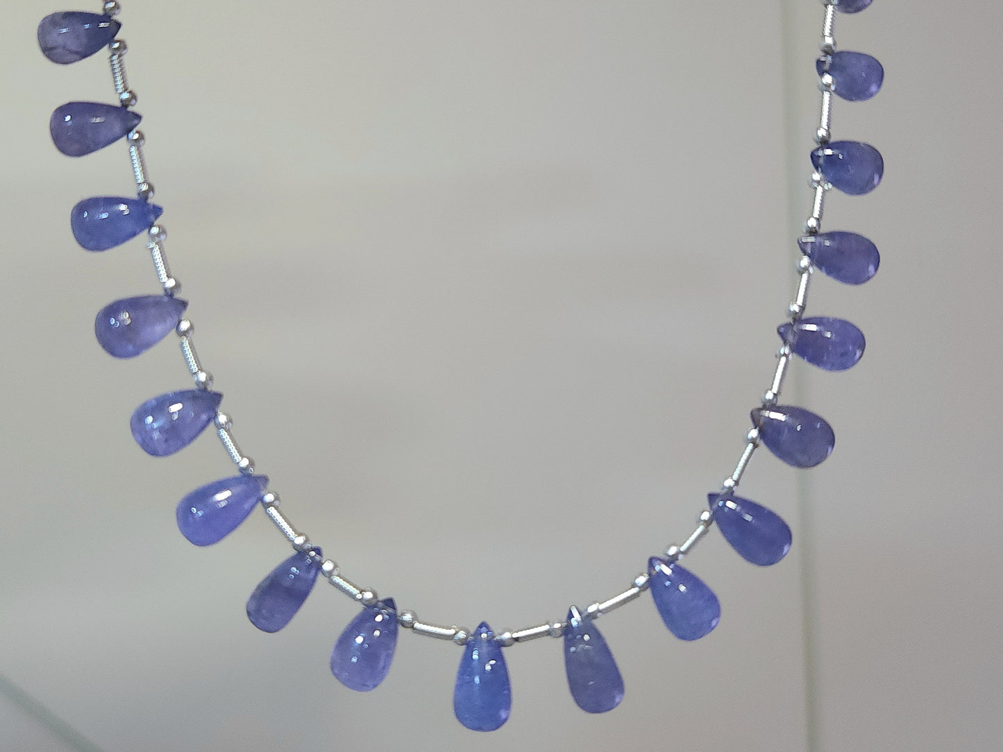 Natural Tanzanite Smooth Drops Beads