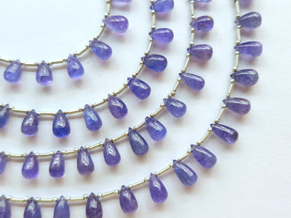 Natural Tanzanite Smooth Drops Beads