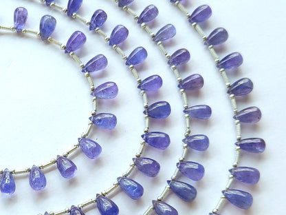 Natural Tanzanite Smooth Drops Beads