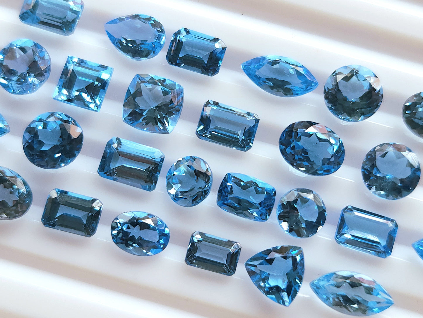 Natural Swiss Blue Topaz Loose cut stone