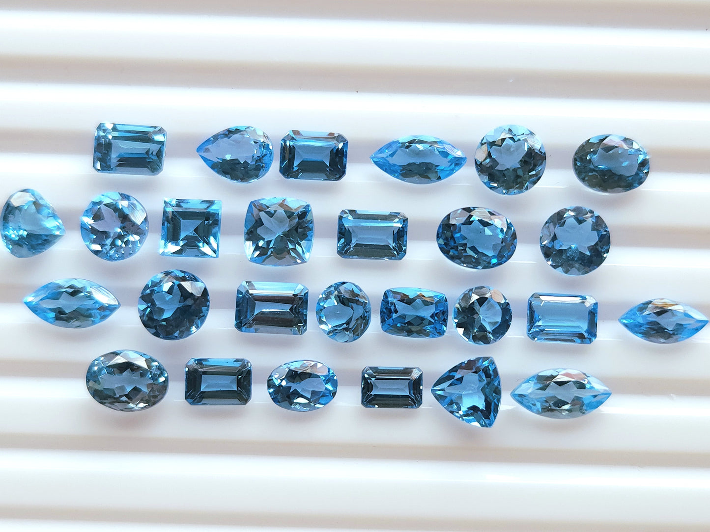 Natural Swiss Blue Topaz Loose cut stone