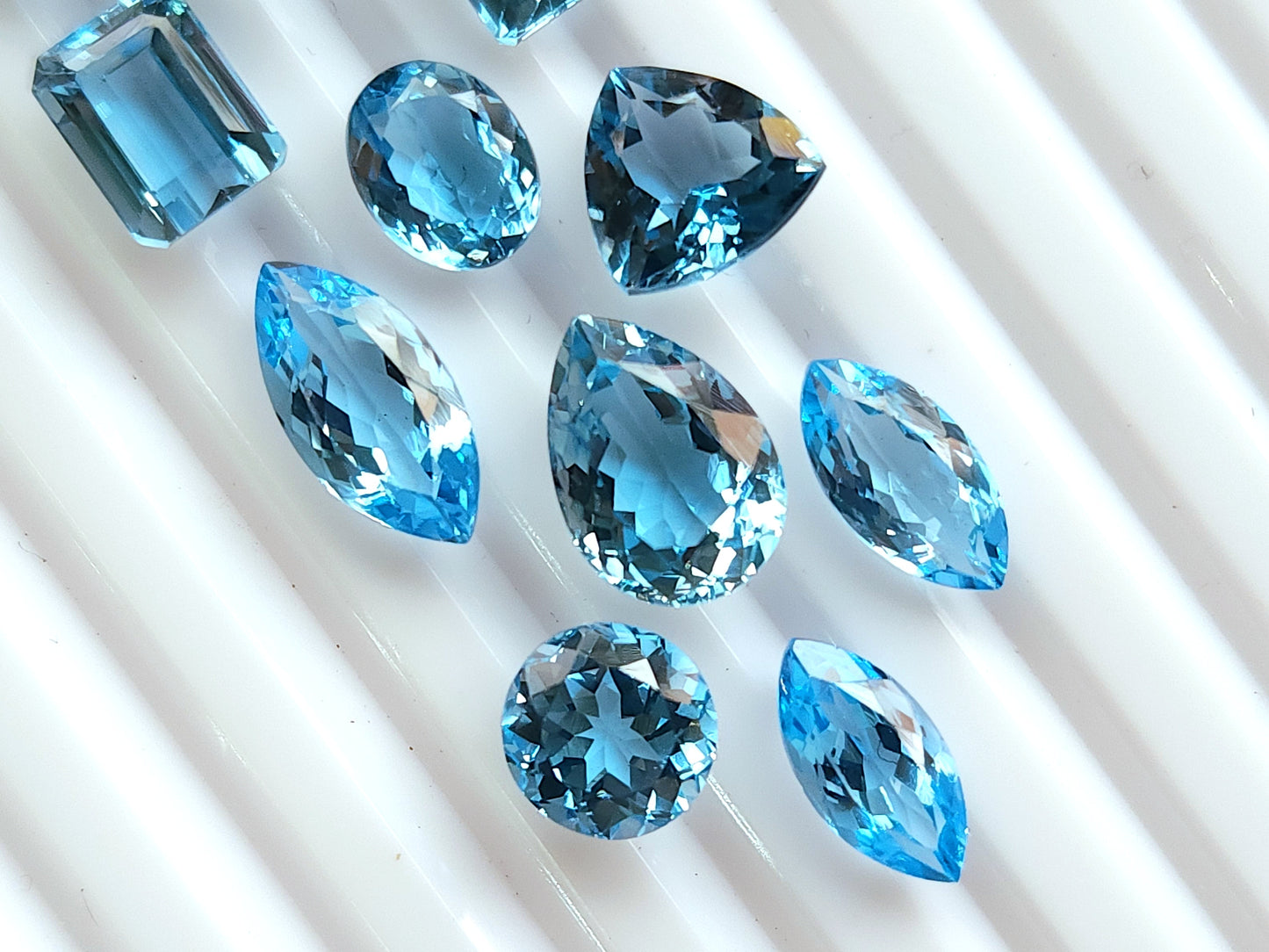 Natural Swiss Blue Topaz Loose cut stone