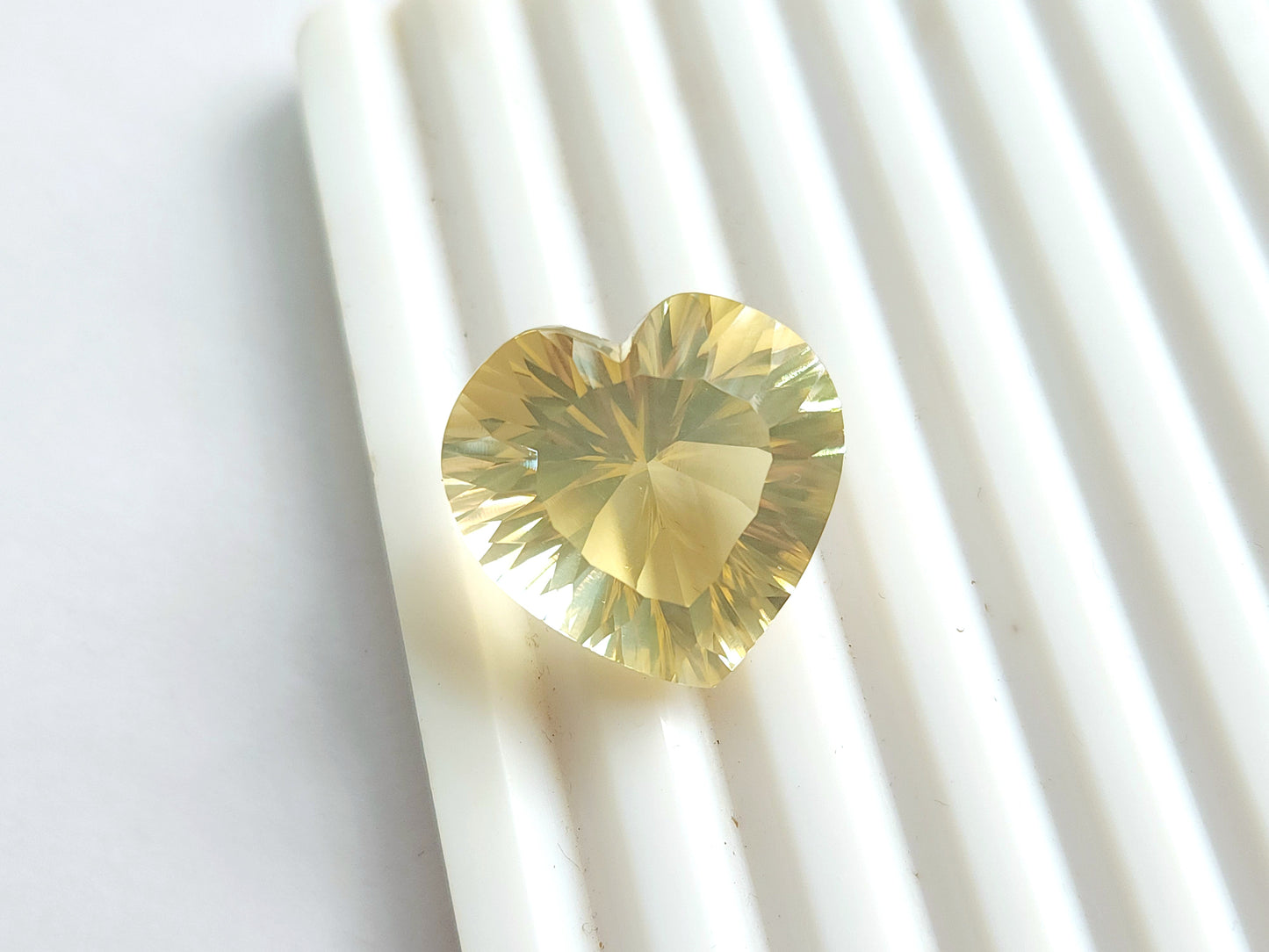 Big Size! Natural Citrine Heart Shape Gemstone