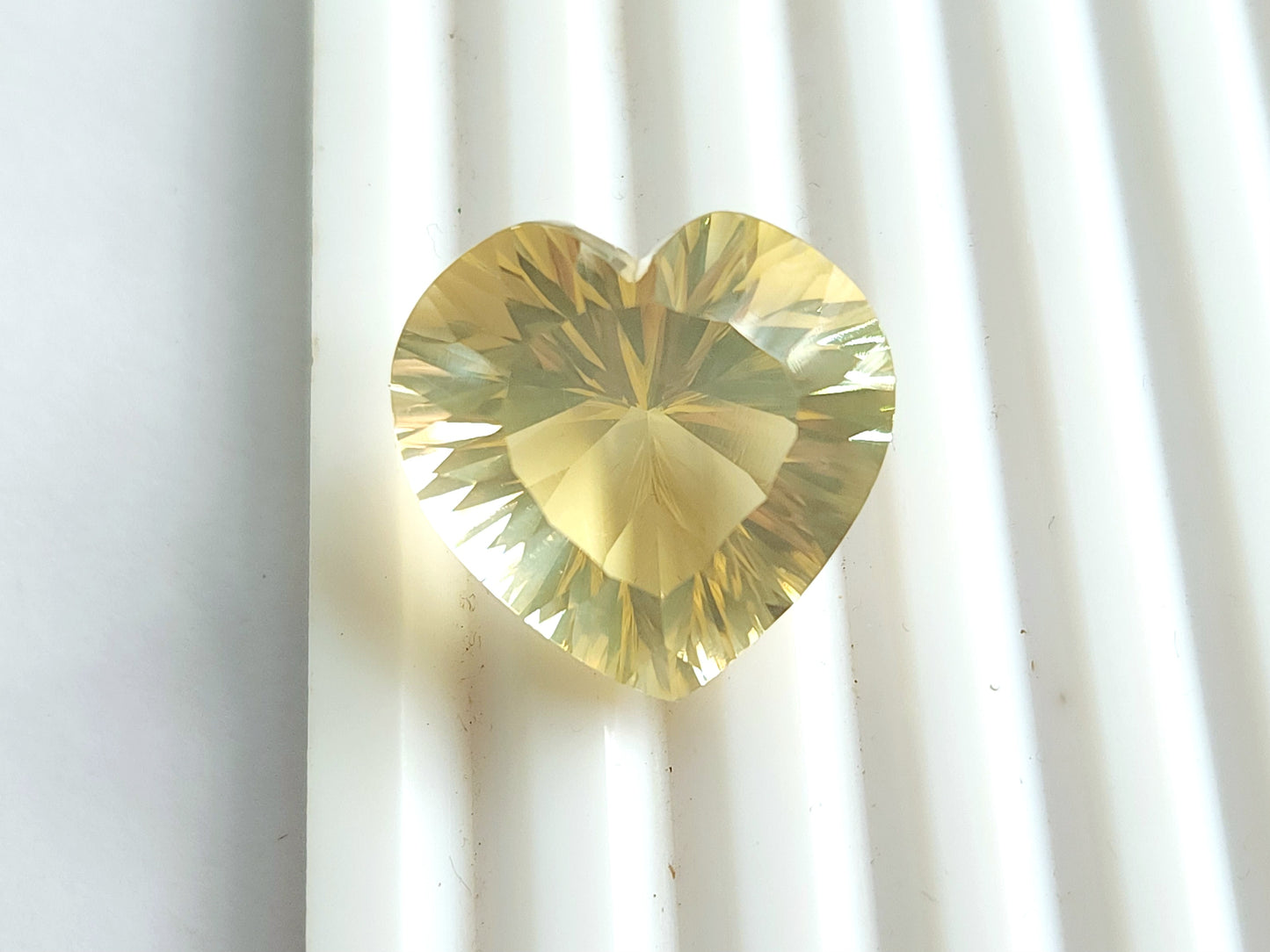 Big Size! Natural Citrine Heart Shape Gemstone