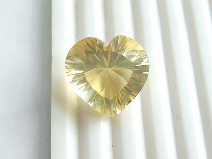Big Size! Natural Citrine Heart Shape Gemstone