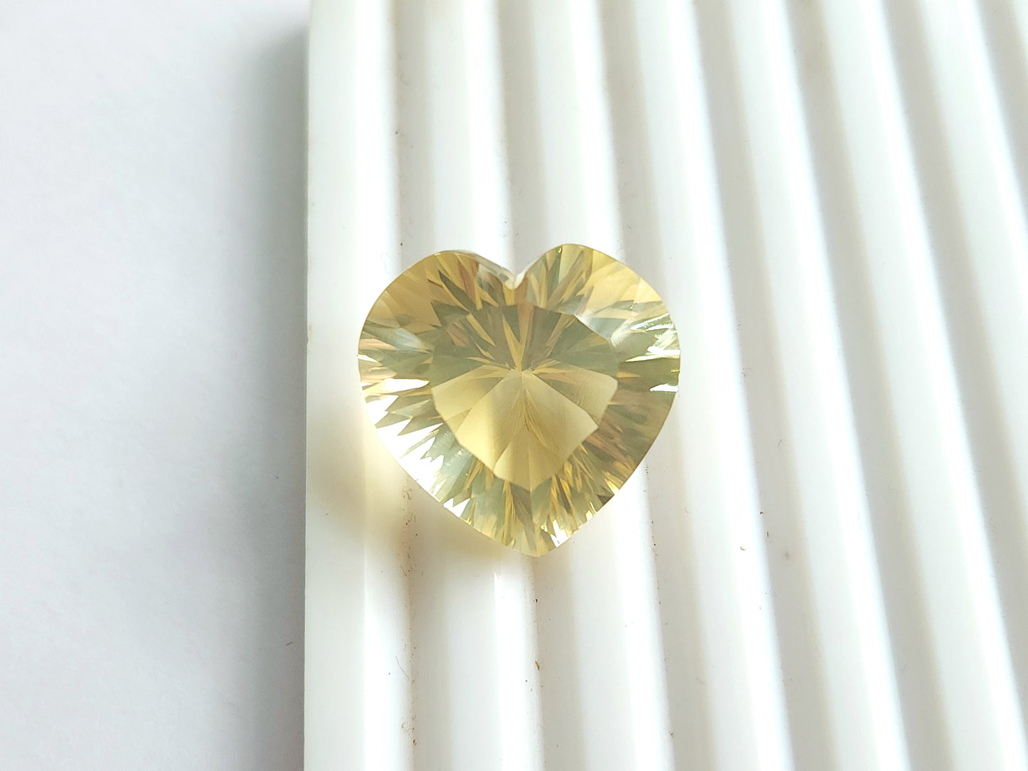 Big Size! Natural Citrine Heart Shape Gemstone