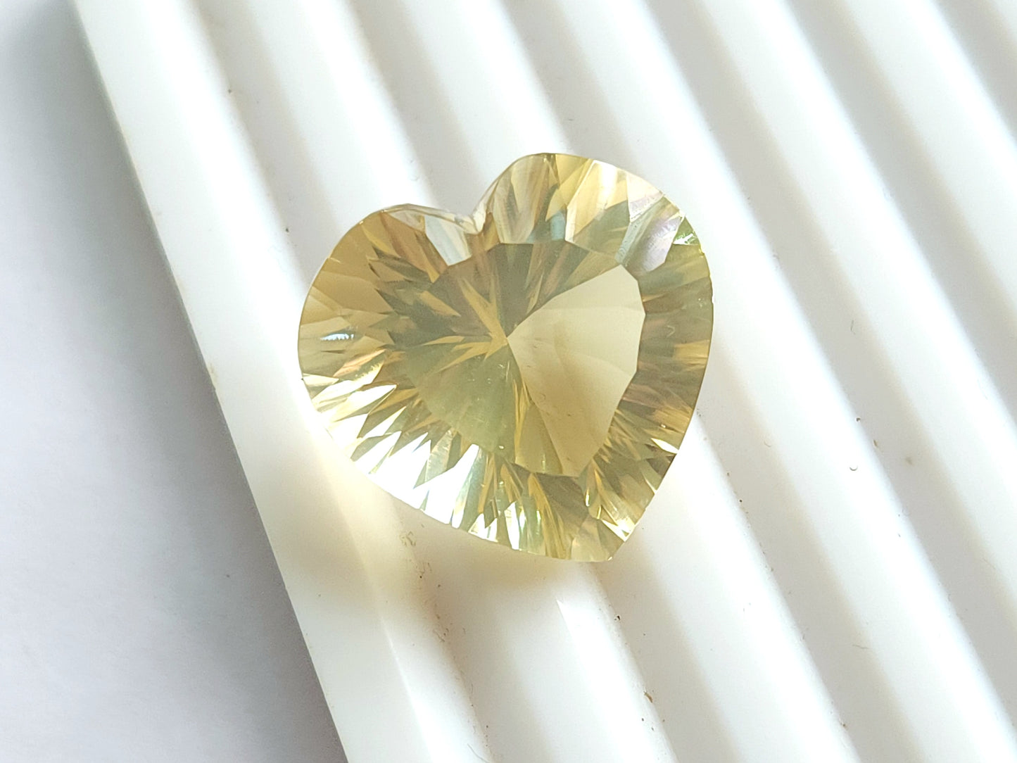 Big Size! Natural Citrine Heart Shape Gemstone