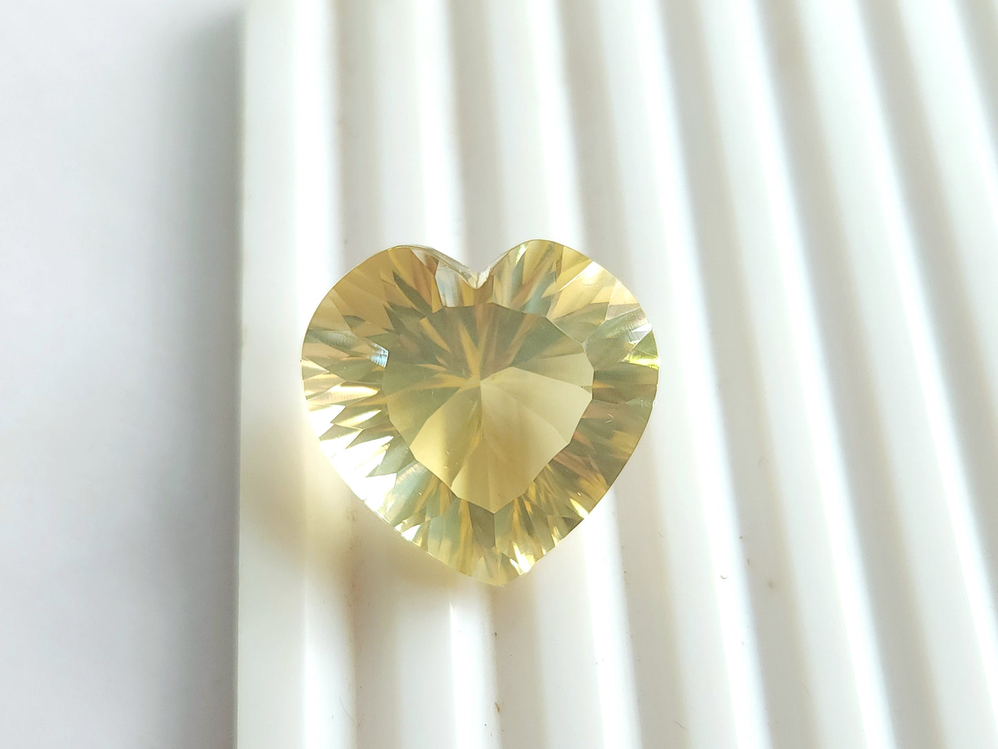 Big Size! Natural Citrine Heart Shape Gemstone