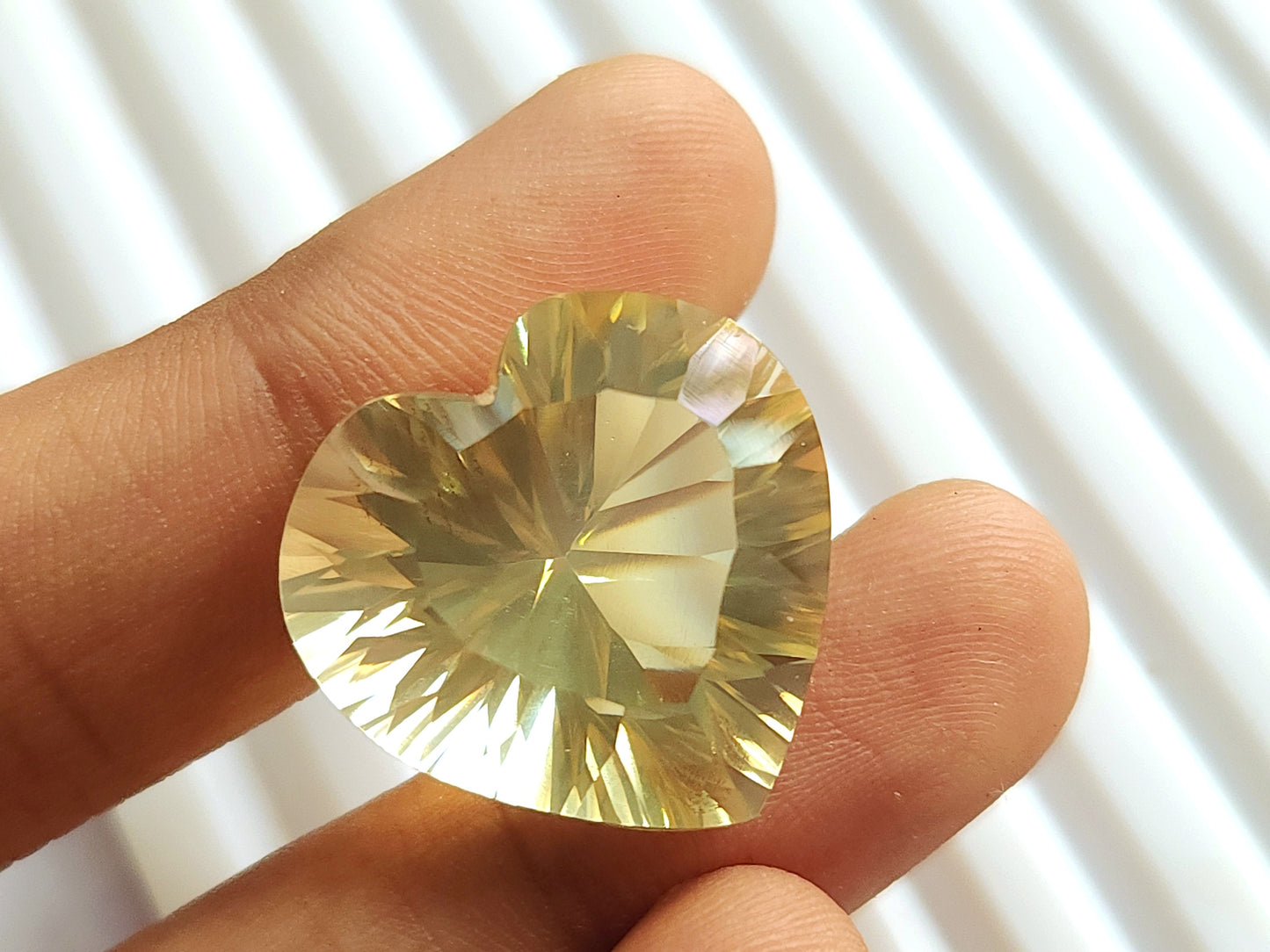 Big Size! Natural Citrine Heart Shape Gemstone