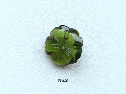 Natural Multi Tourmaline Loose Flower Carvings