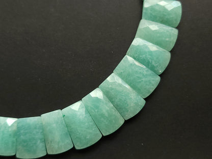 Natural Amazonite Faceted Bib Necklace