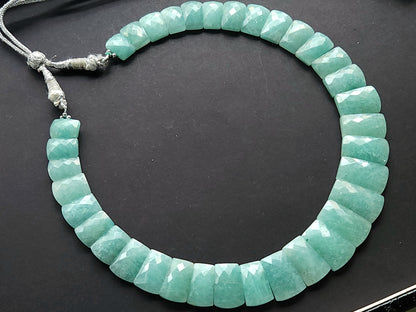 Natural Amazonite Faceted Bib Necklace