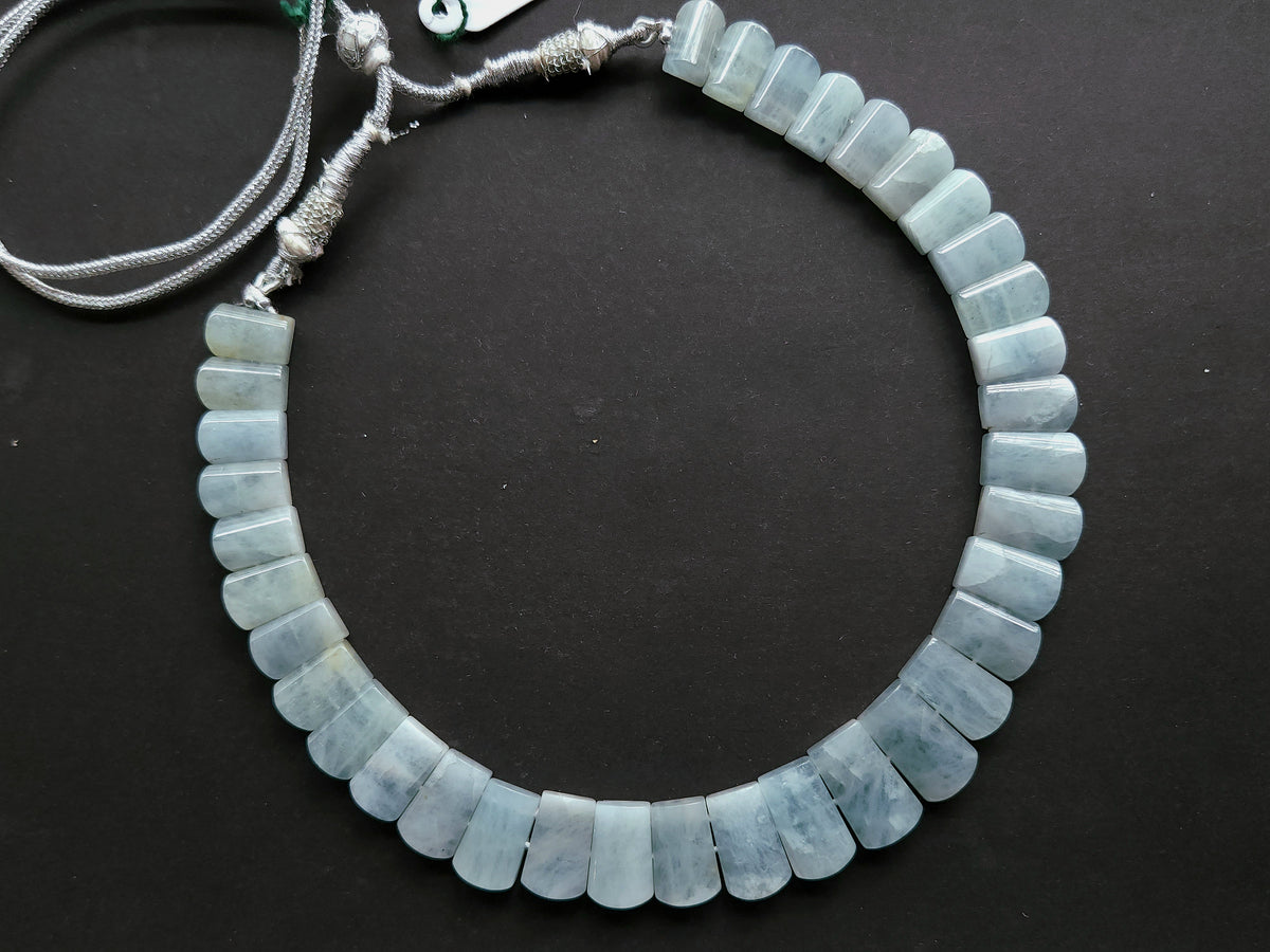 Natural Aquamarine Smooth BIB Necklace