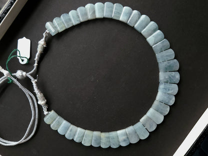 Natural Aquamarine Smooth BIB Necklace