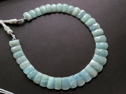 Natural Aquamarine Faceted BIB Necklace