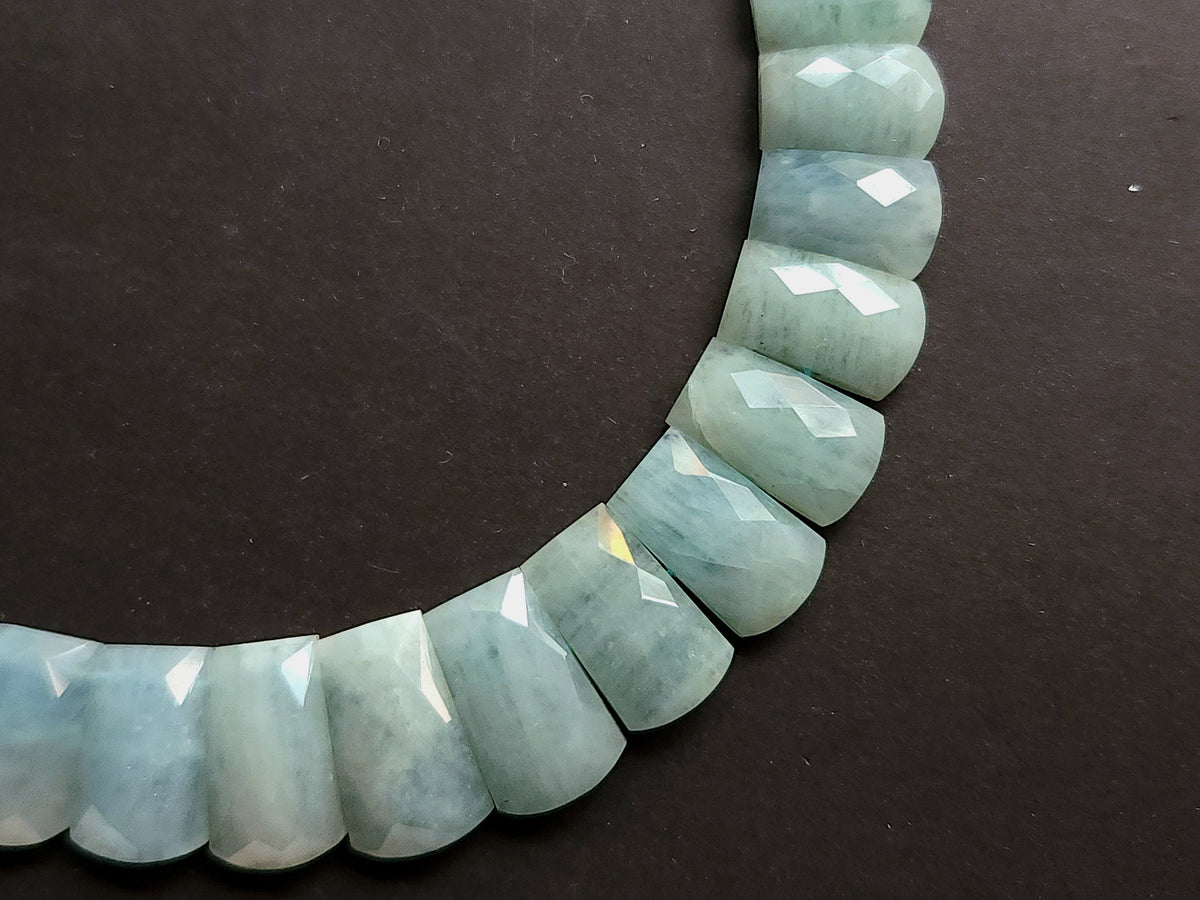 Natural Aquamarine Faceted BIB Necklace