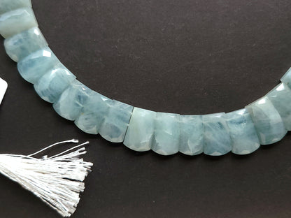 Natural Aquamarine Faceted BIB Necklace